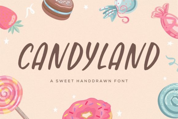 Candyland Font – A Sweet Handdrawn Typeface Worth Trying
