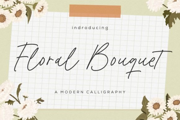 Floral Bouquet Font – Elegant Script for Modern Design