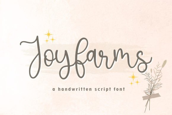 Joyfarms — The Handwritten Script Font Worth Trying
