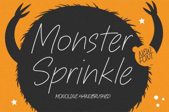 Monster Sprinkle: The Handbrushed Font That Brings Projects to Life