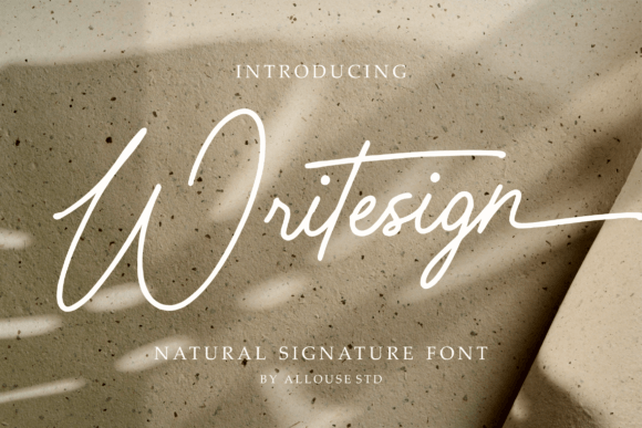 Writesign Script Font for Elegant Designs